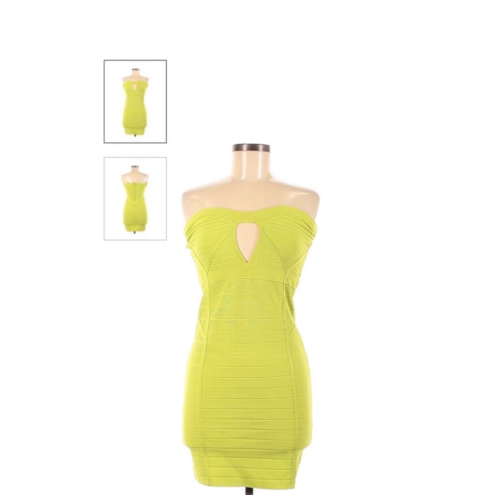 Lime Green Hot Miami Bodycon Dress